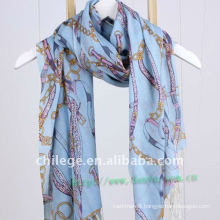 100% wool printed scarf